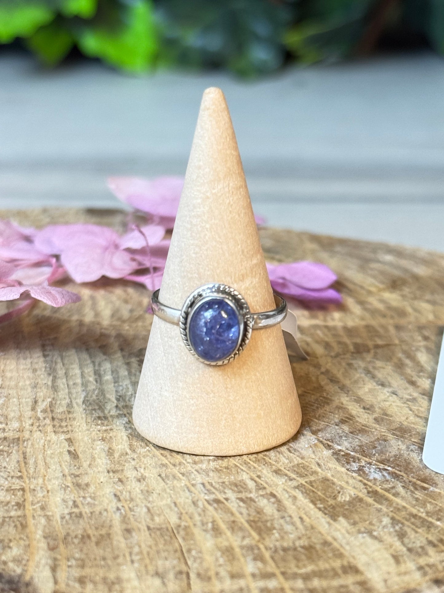 Tanzanite 925 Silver Ring - Size P