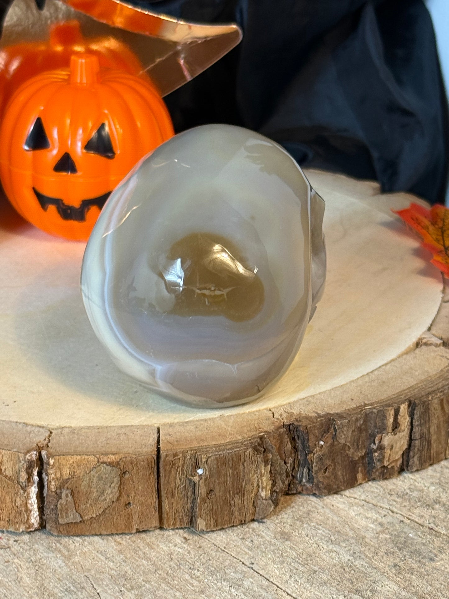 Druzy Agate Skull