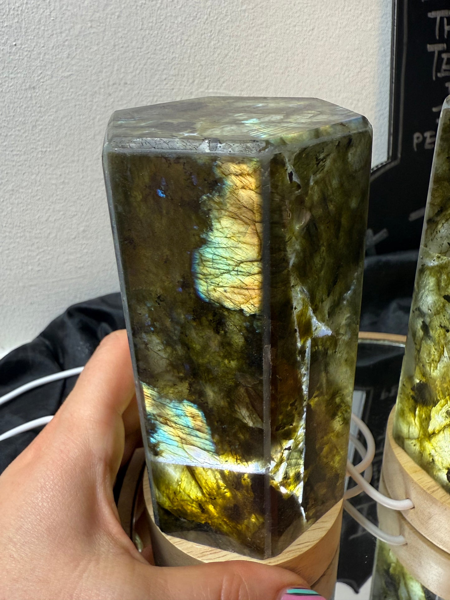 Lab Labradorite Lamp