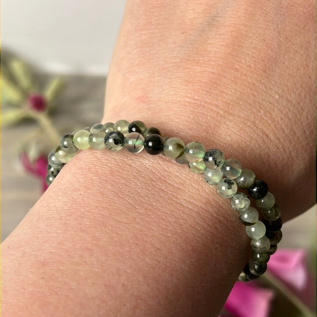 Prehnite Bracelet - 4mm