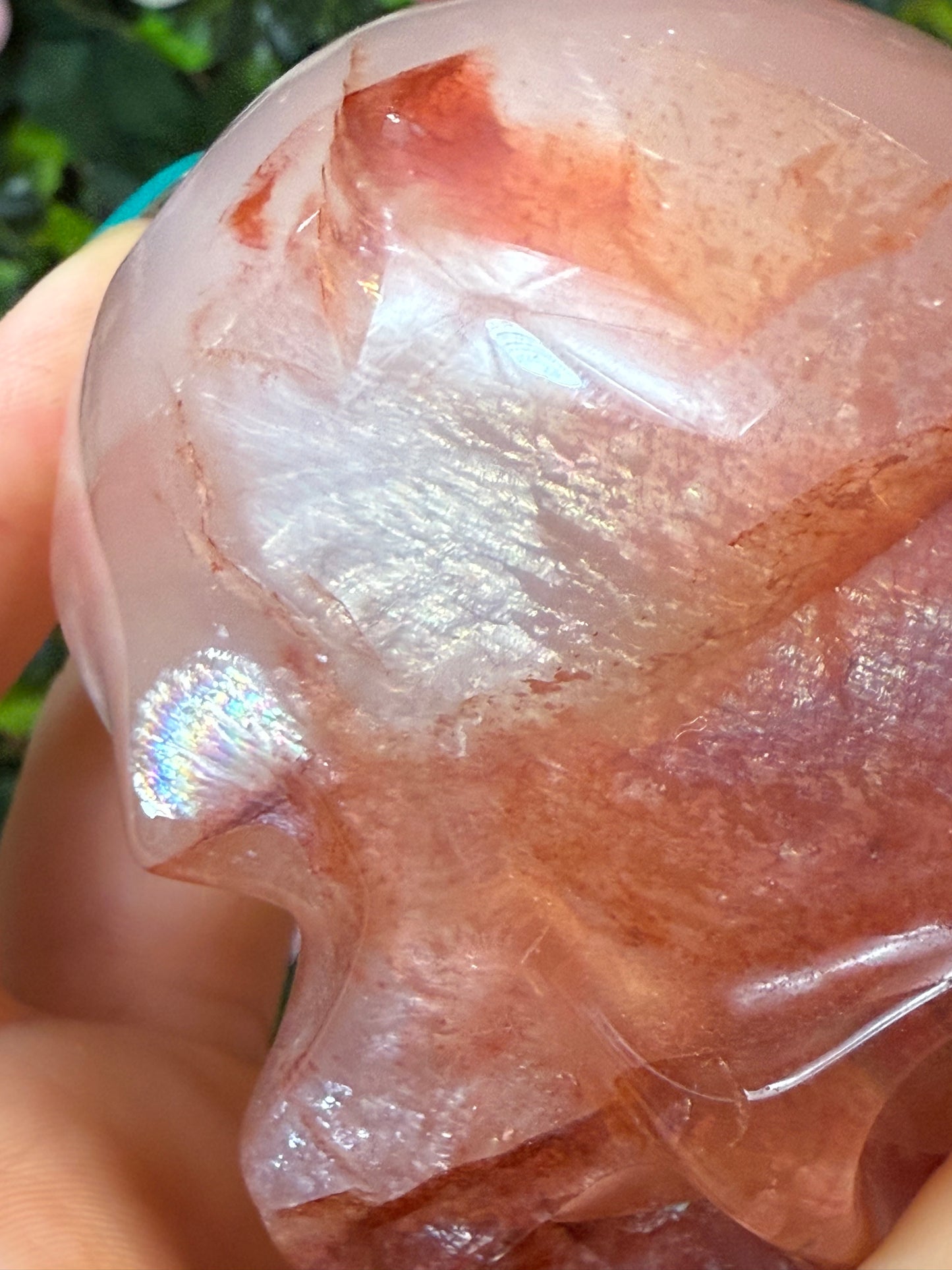 Fire Quartz Skull