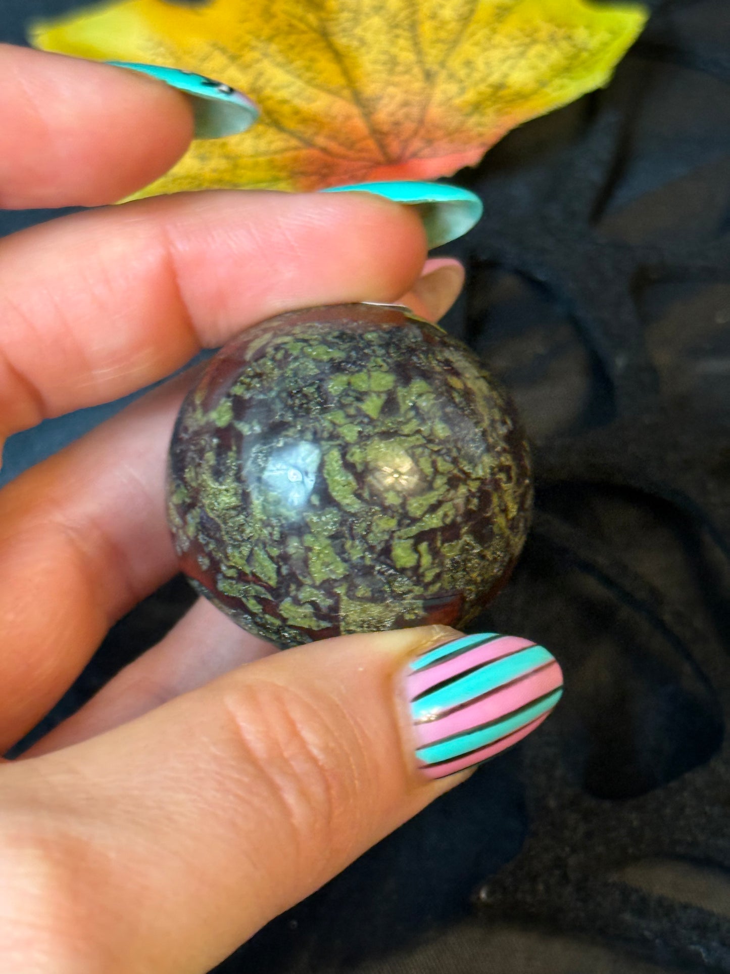 Bloodstone Moonface sphere