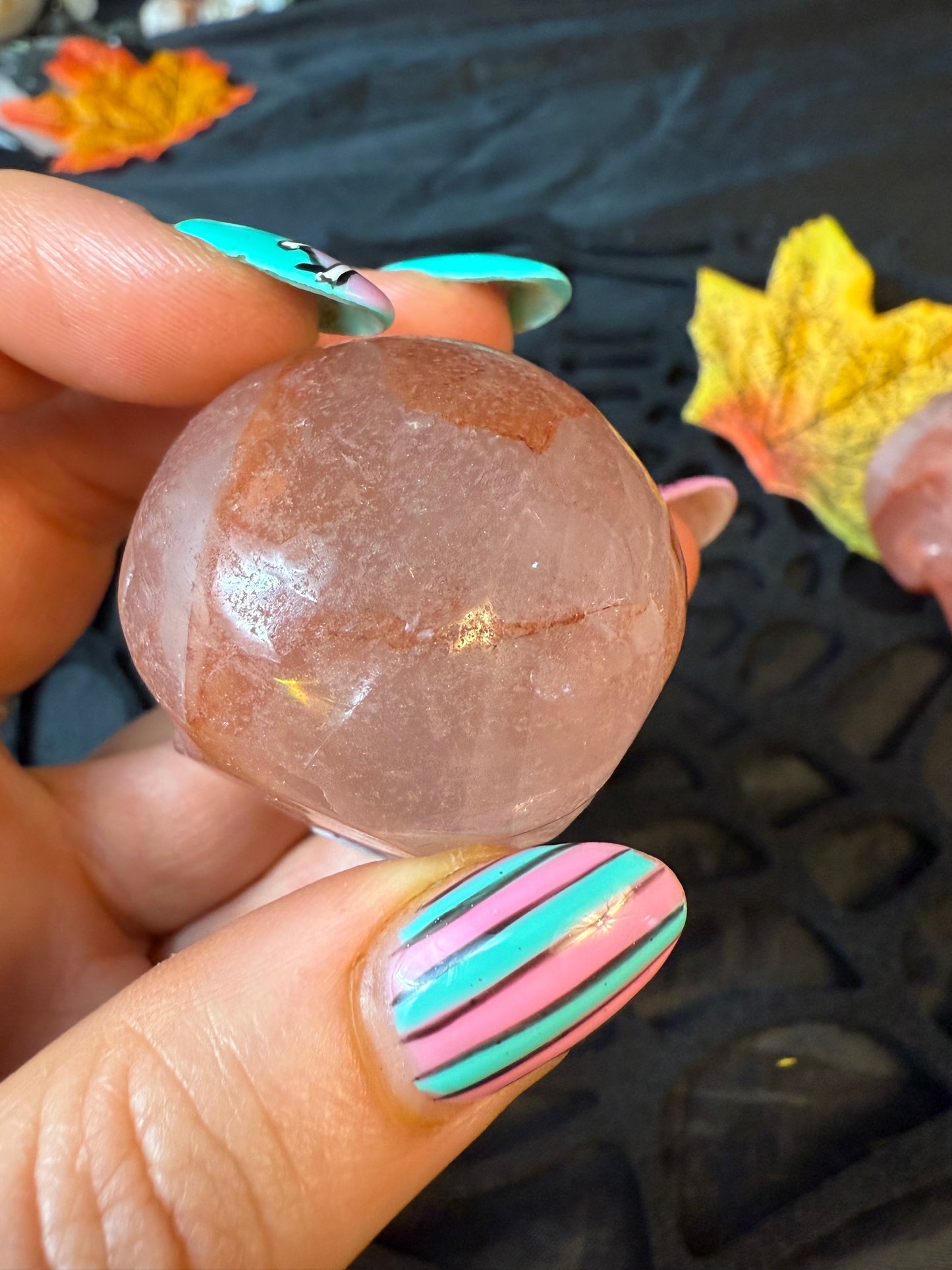 Fire Quartz Skull