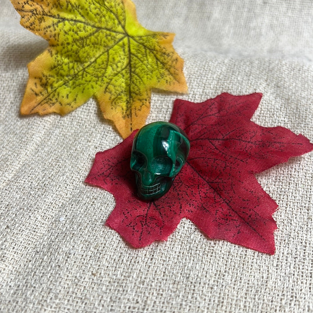 Malachite Skull