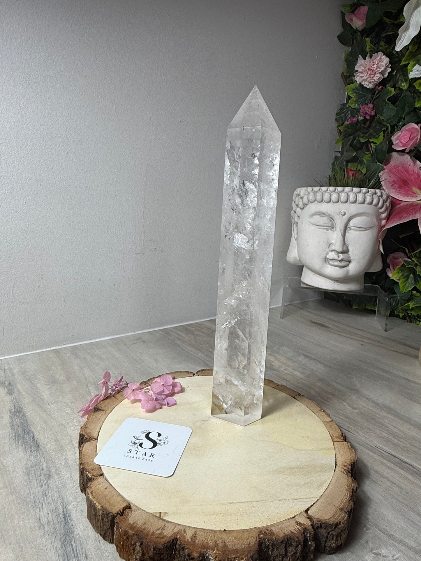 Large Clear Quartz Tower Point