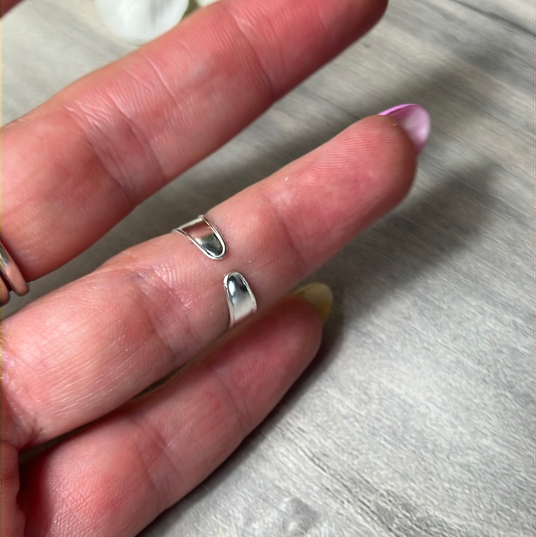 Raise your Heart - Mini Iddy Diddy - ( child / toe ) Adjustable 925 Sterling Silver Ring