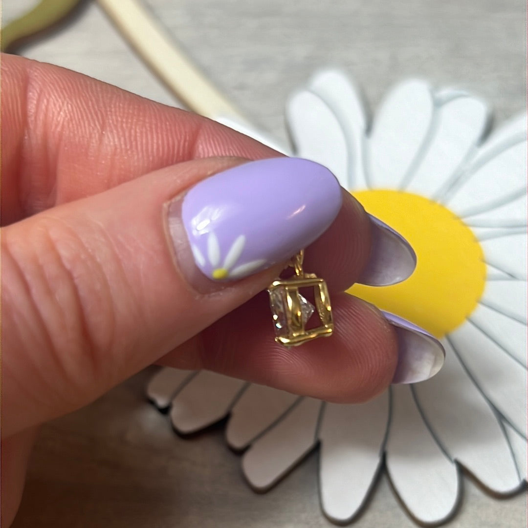 Moissanite 925 Sterling 24ct Gold Pendant - 1.65ct