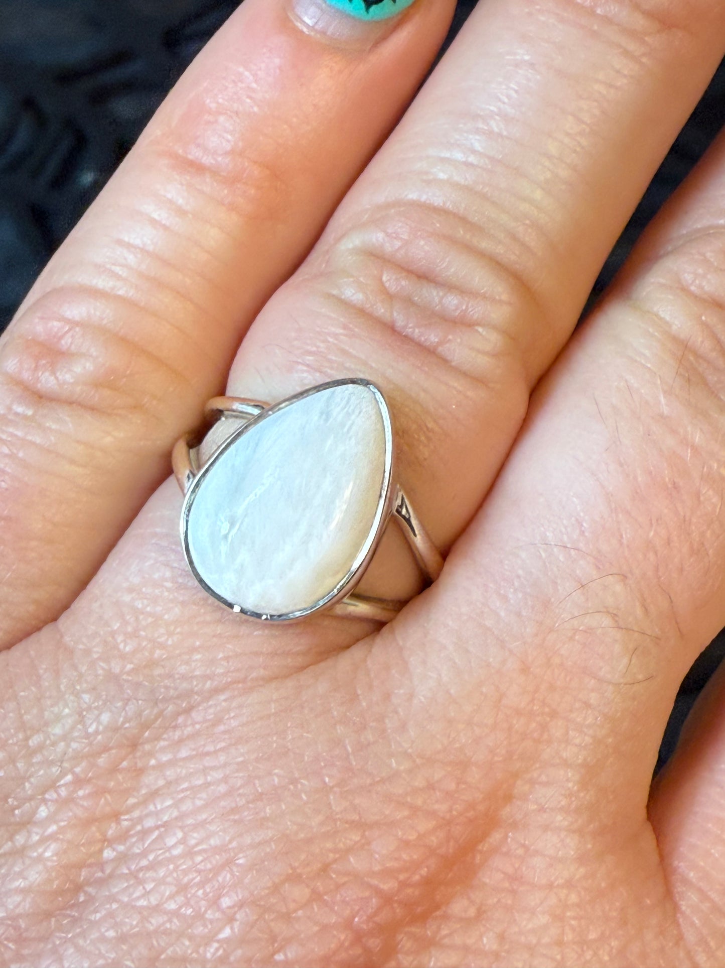 Scolecite 925 Ring - Size M