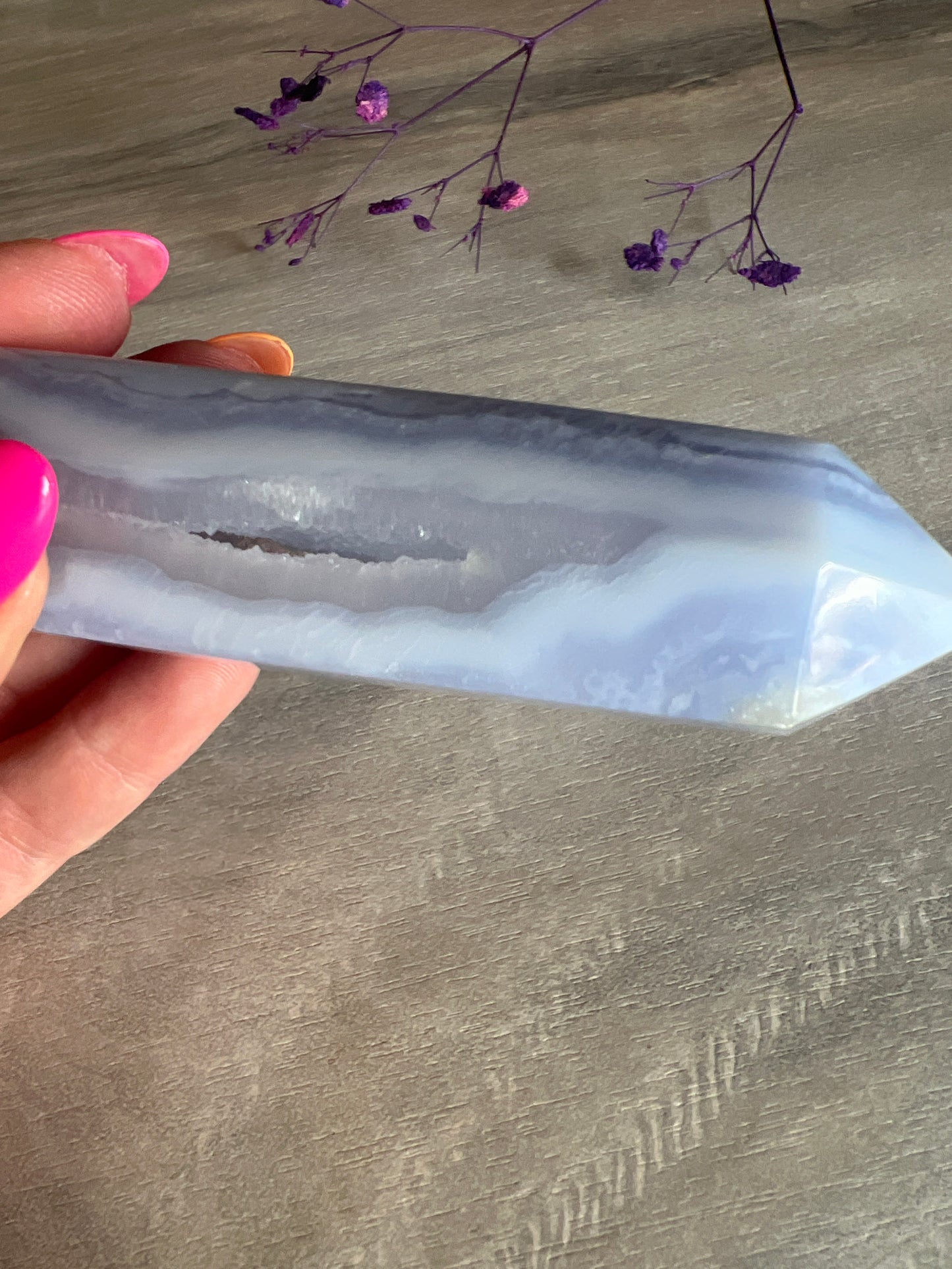 Blue Lace Agate Tower Point