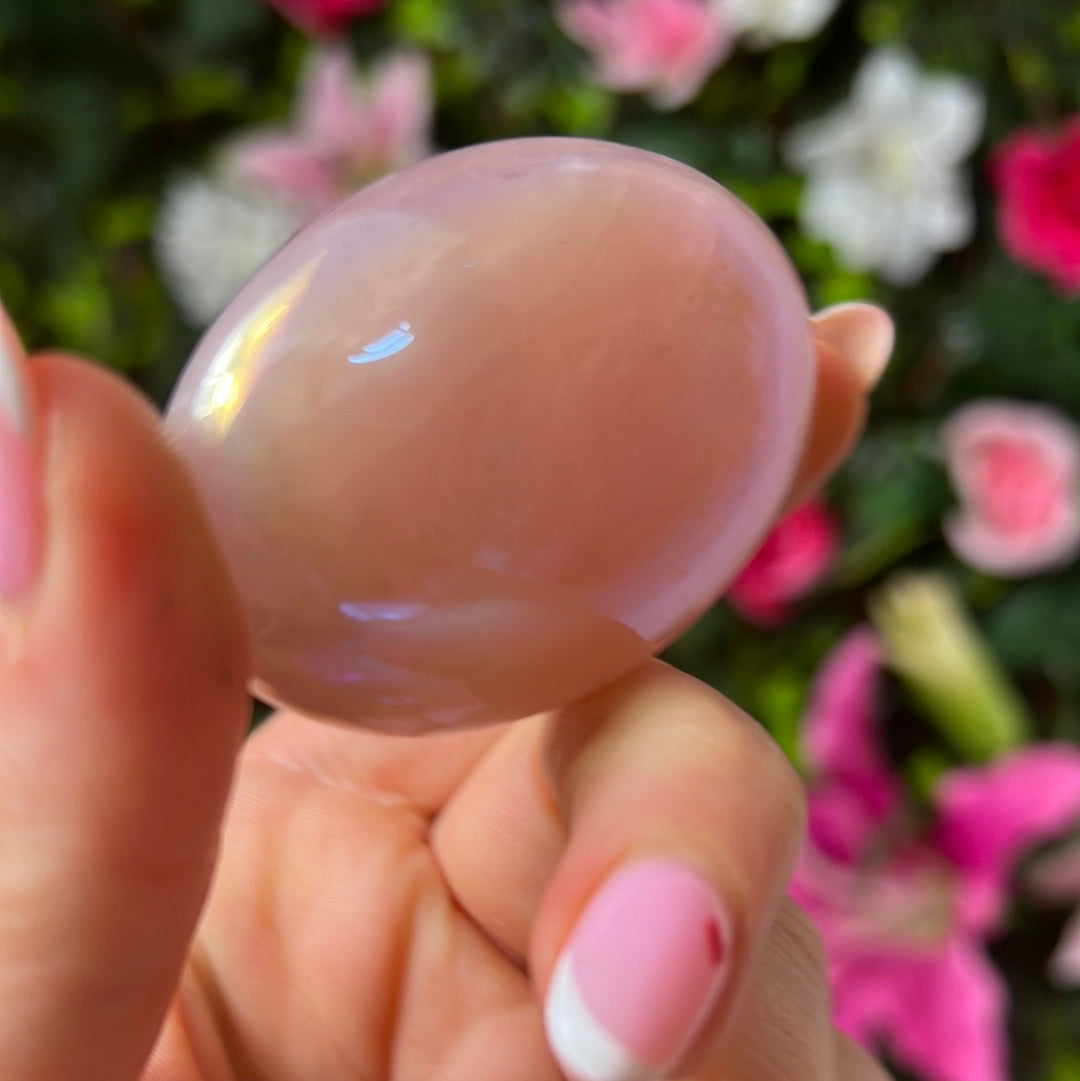 Aura Rose Quartz Palm