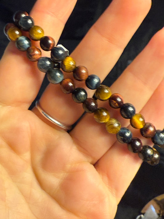 Tiger Eye Trio mix Bracelet