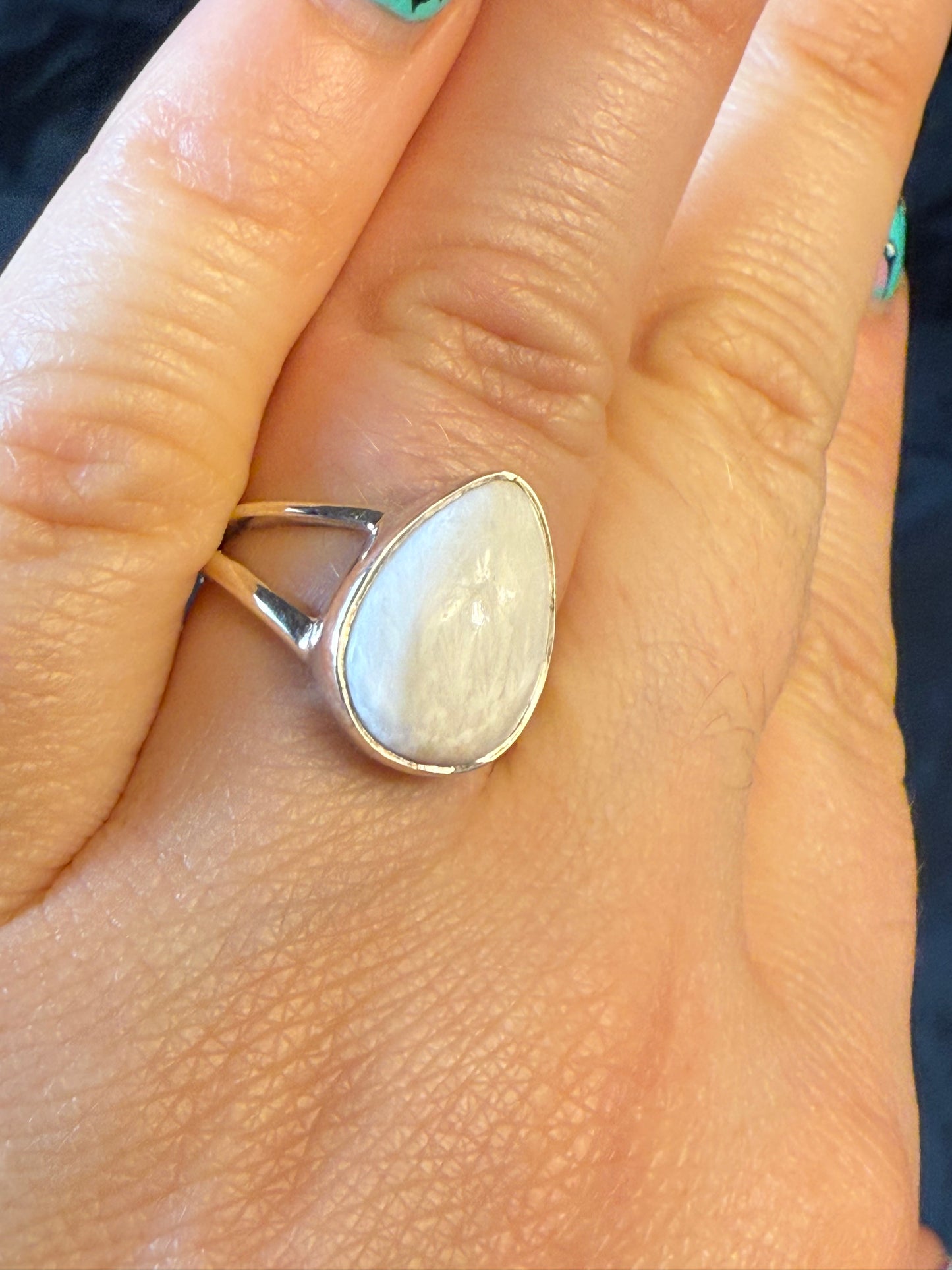 Scolecite 925 Ring - Size M