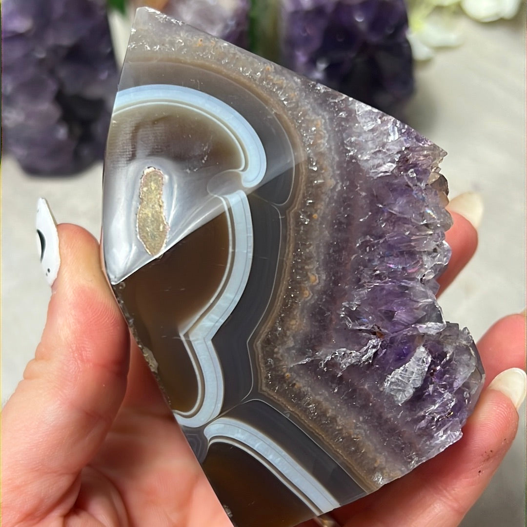 A Amethyst Agate Tower Points