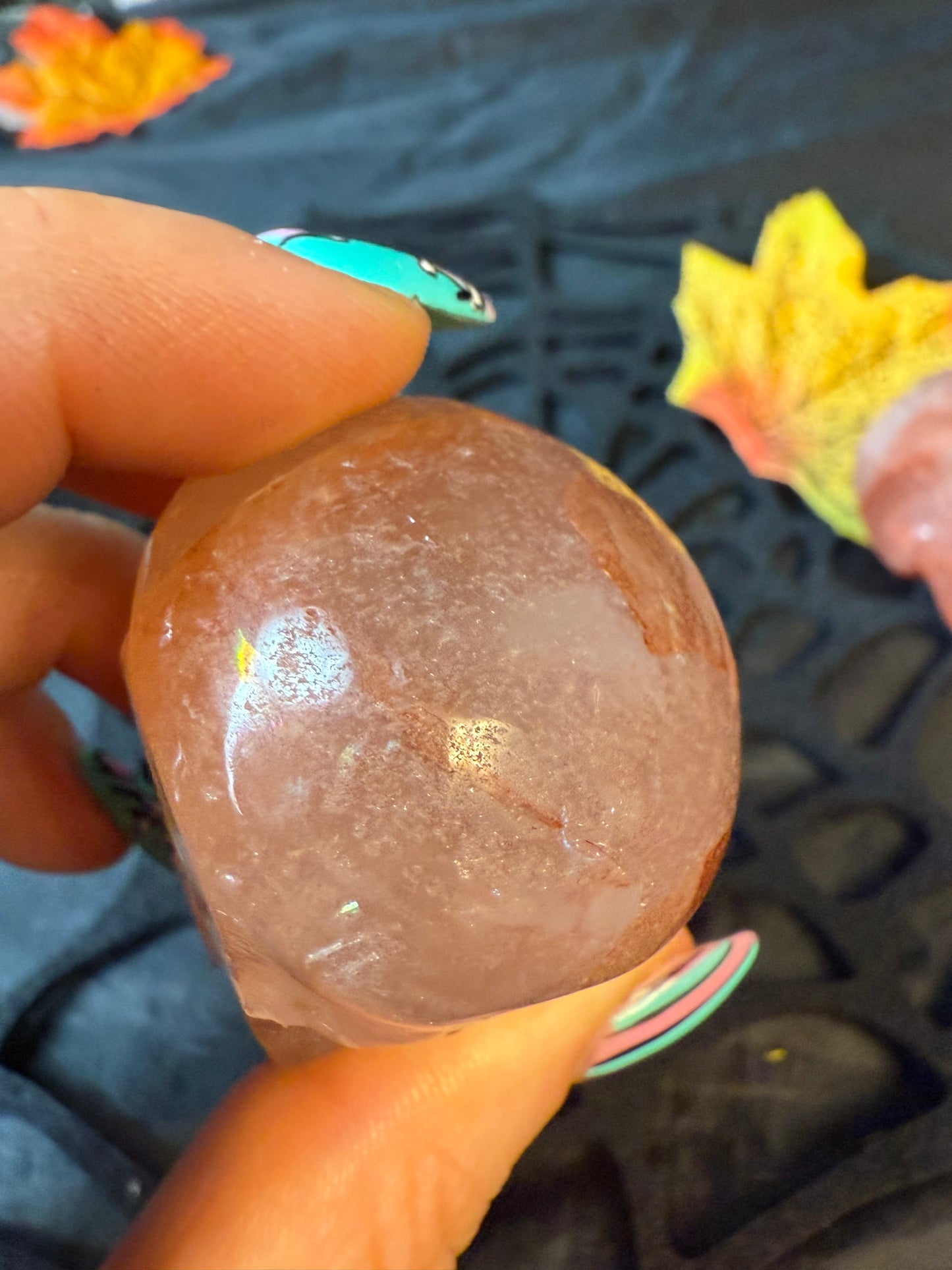 Fire Quartz Skull