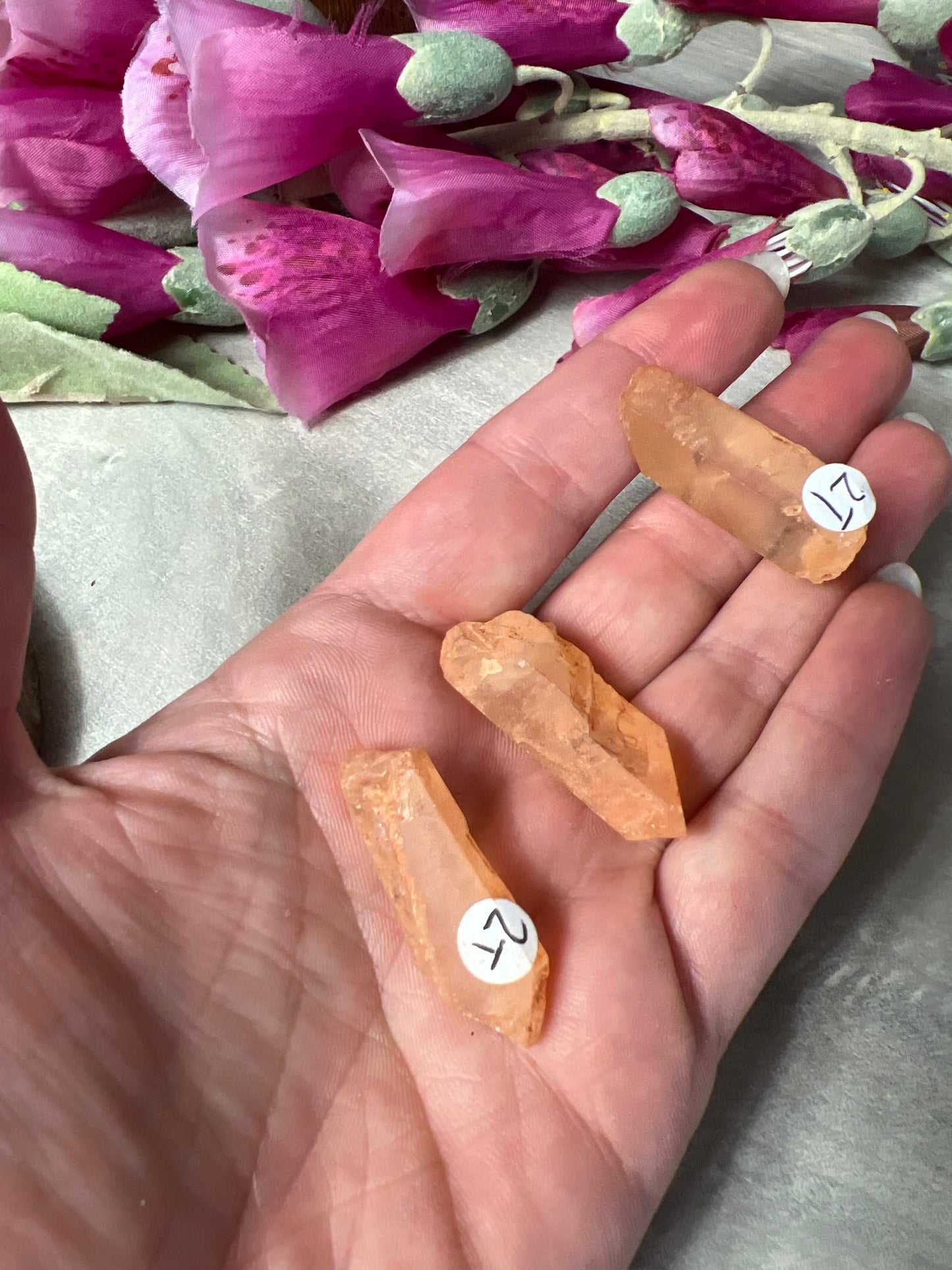 Raw Small Tangerine Quartz Specimen Tumble