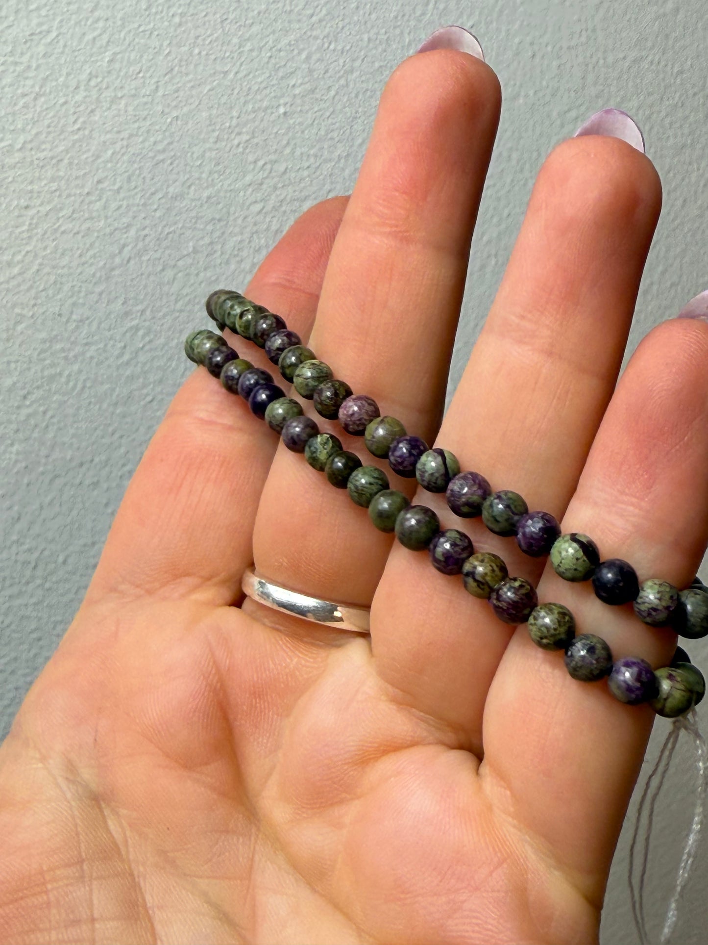 Rare Atlantasite 4mm Bead Bracelet