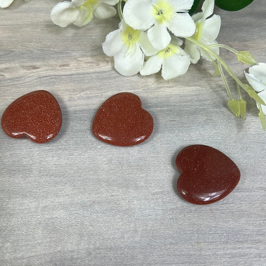 Goldstone Brown Sandstone Heart
