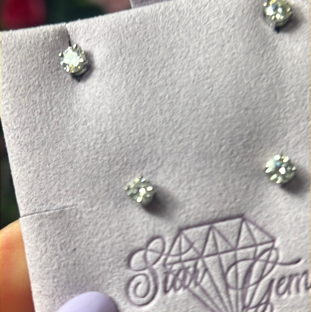 Moissanite 925 Sterling Studs