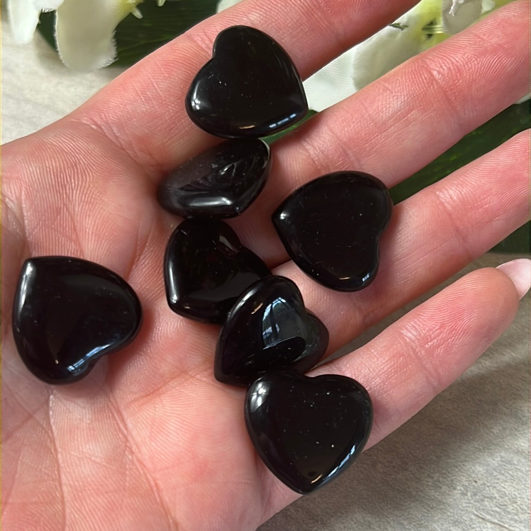 Black Obsidian Mini Heart