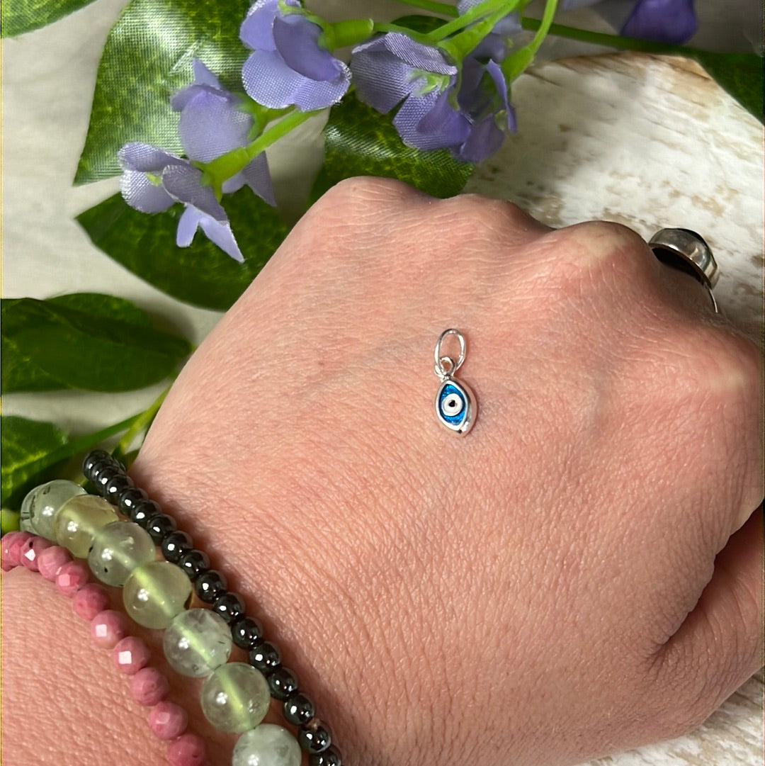 Evil Eye 925 Sterling Silver Pendant Charm