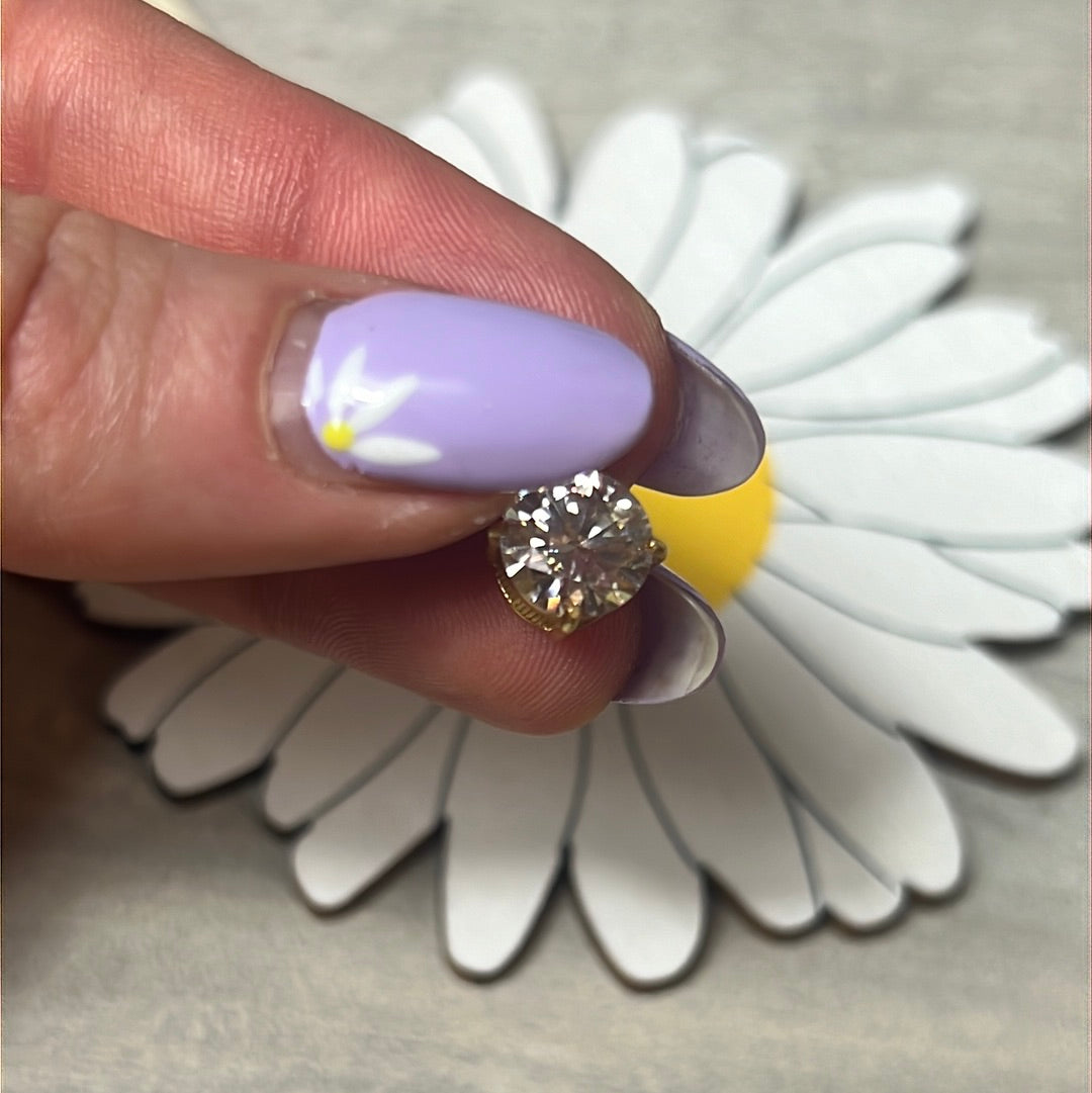 Moissanite 925 Sterling 24ct Gold Pendant - 1.65ct