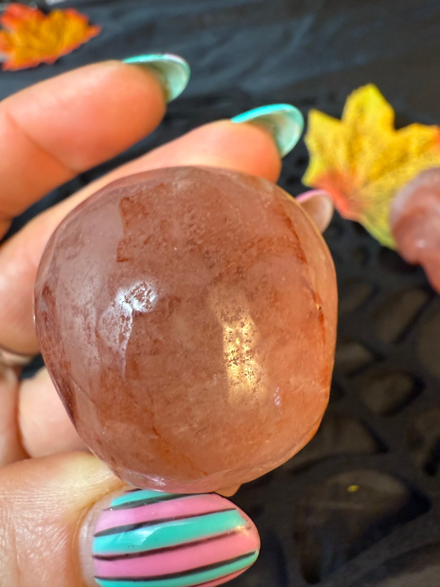 Fire Quartz Skull