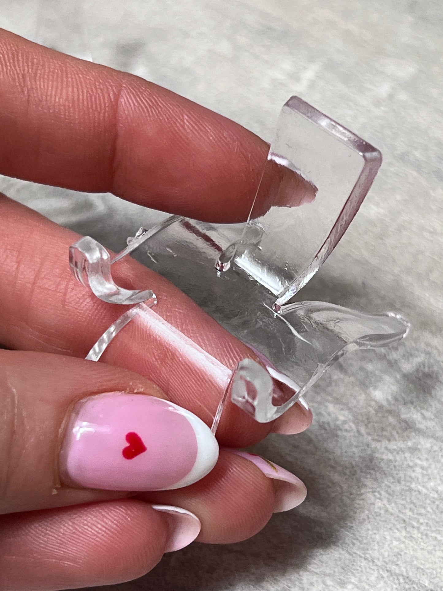 Plastic Perspex Heart Display Stand