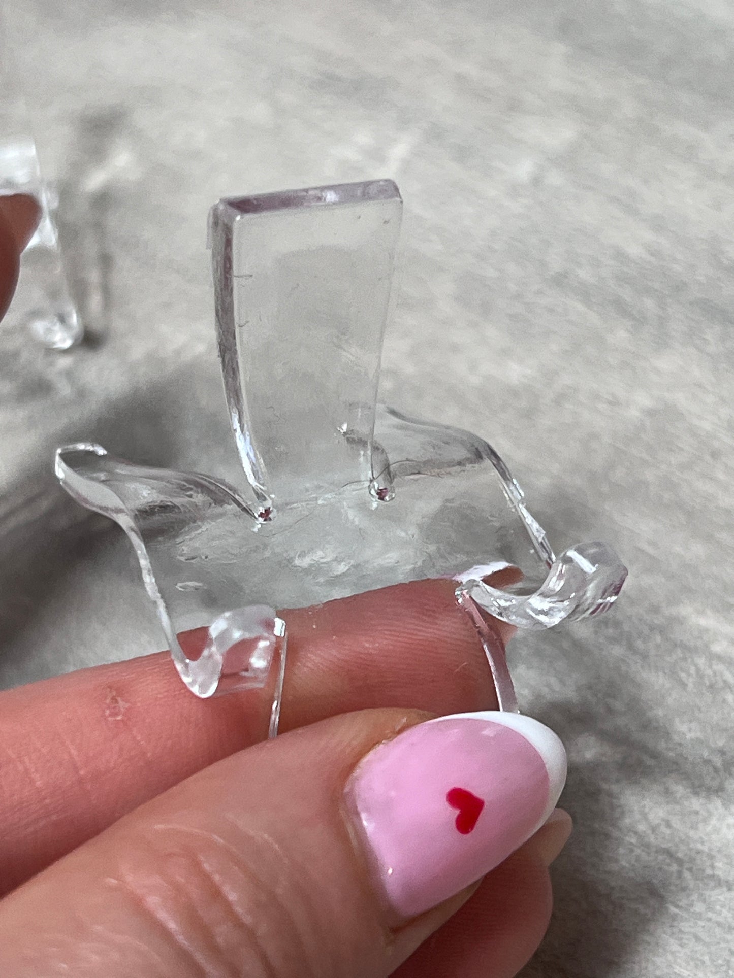 Plastic Perspex Heart Display Stand