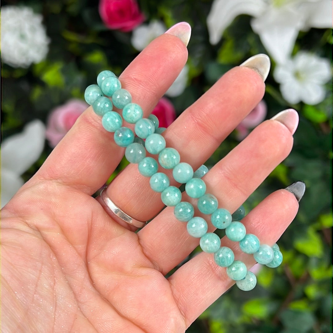 Amazonite Bead Bracelet - A Grade