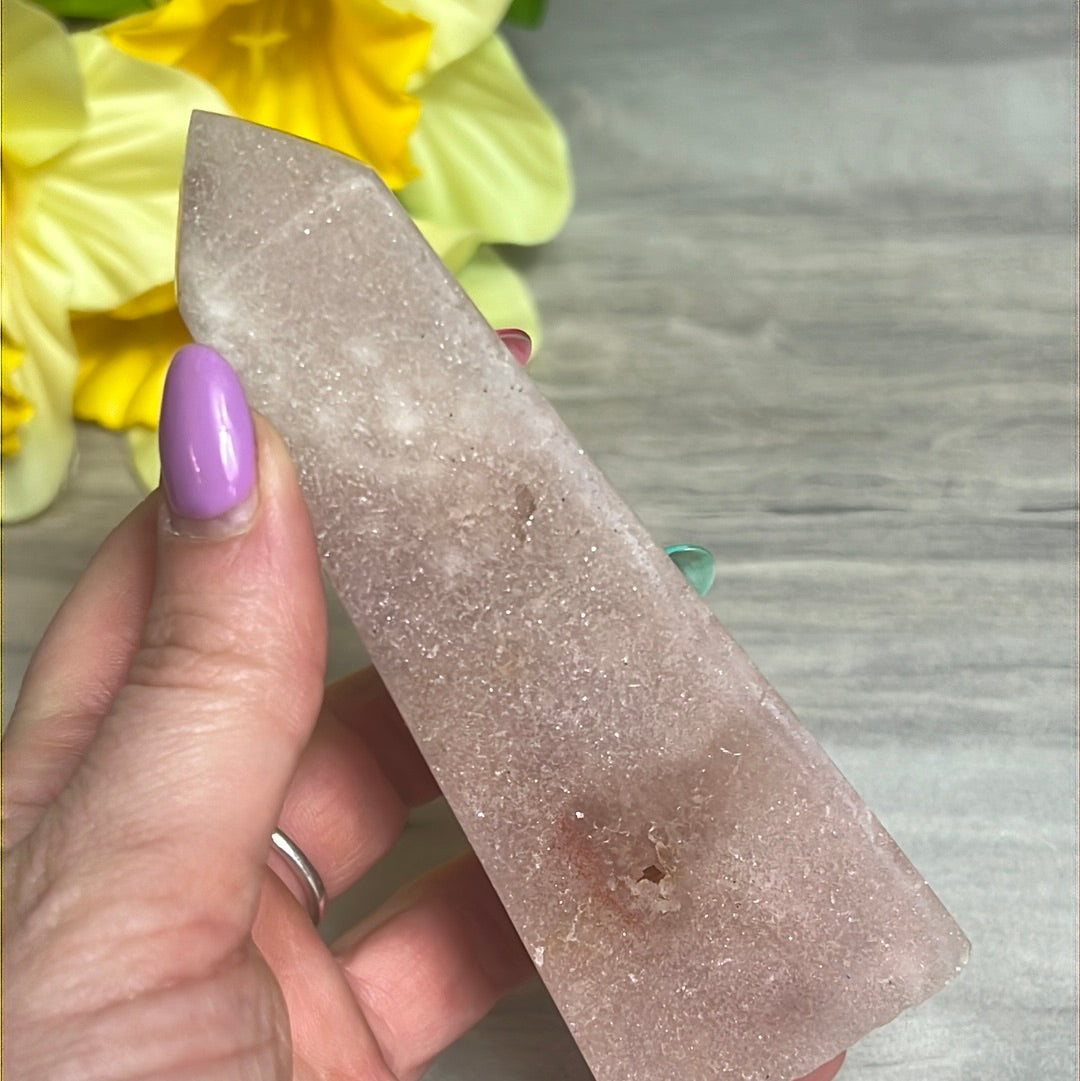Brazilian Pink Amethyst Tower Point