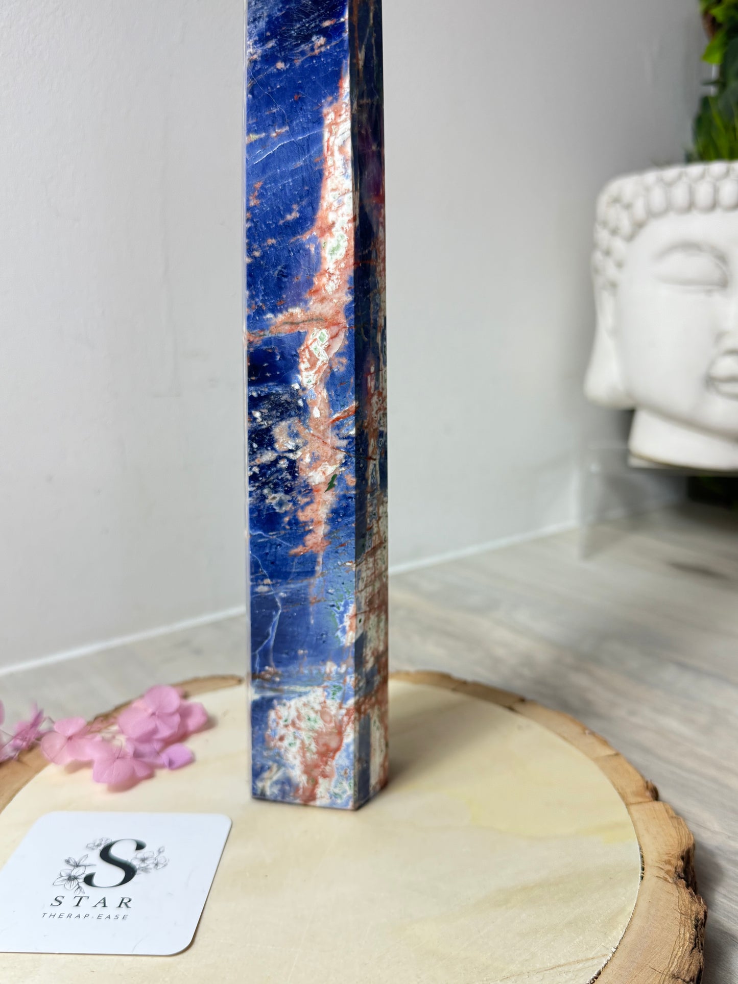 Large Sunset Sodalite Tower Point