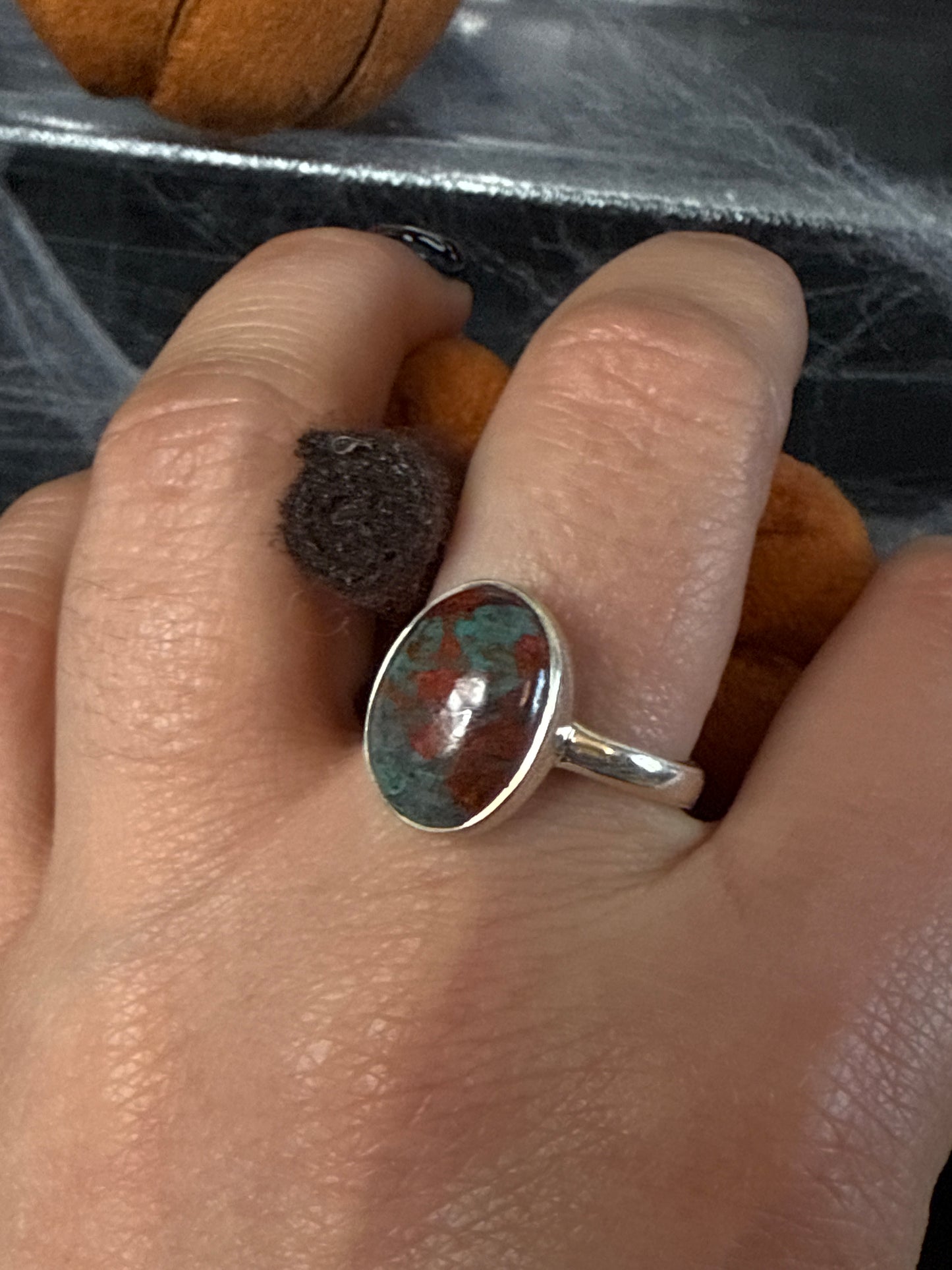 Sorona Sunrise 925 Sterling Silver Ring - Size P 1/2