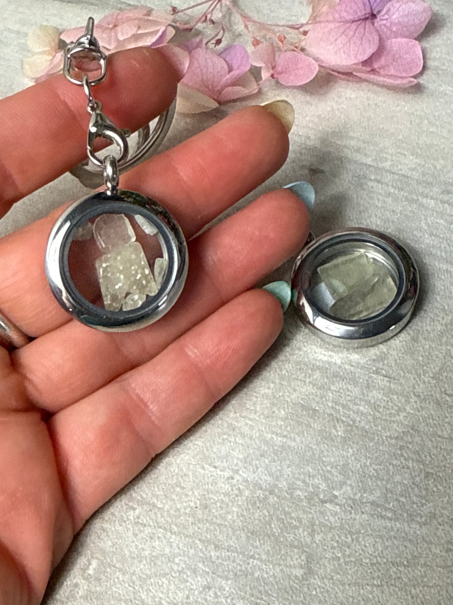 Libyan Glass in mini glass seal