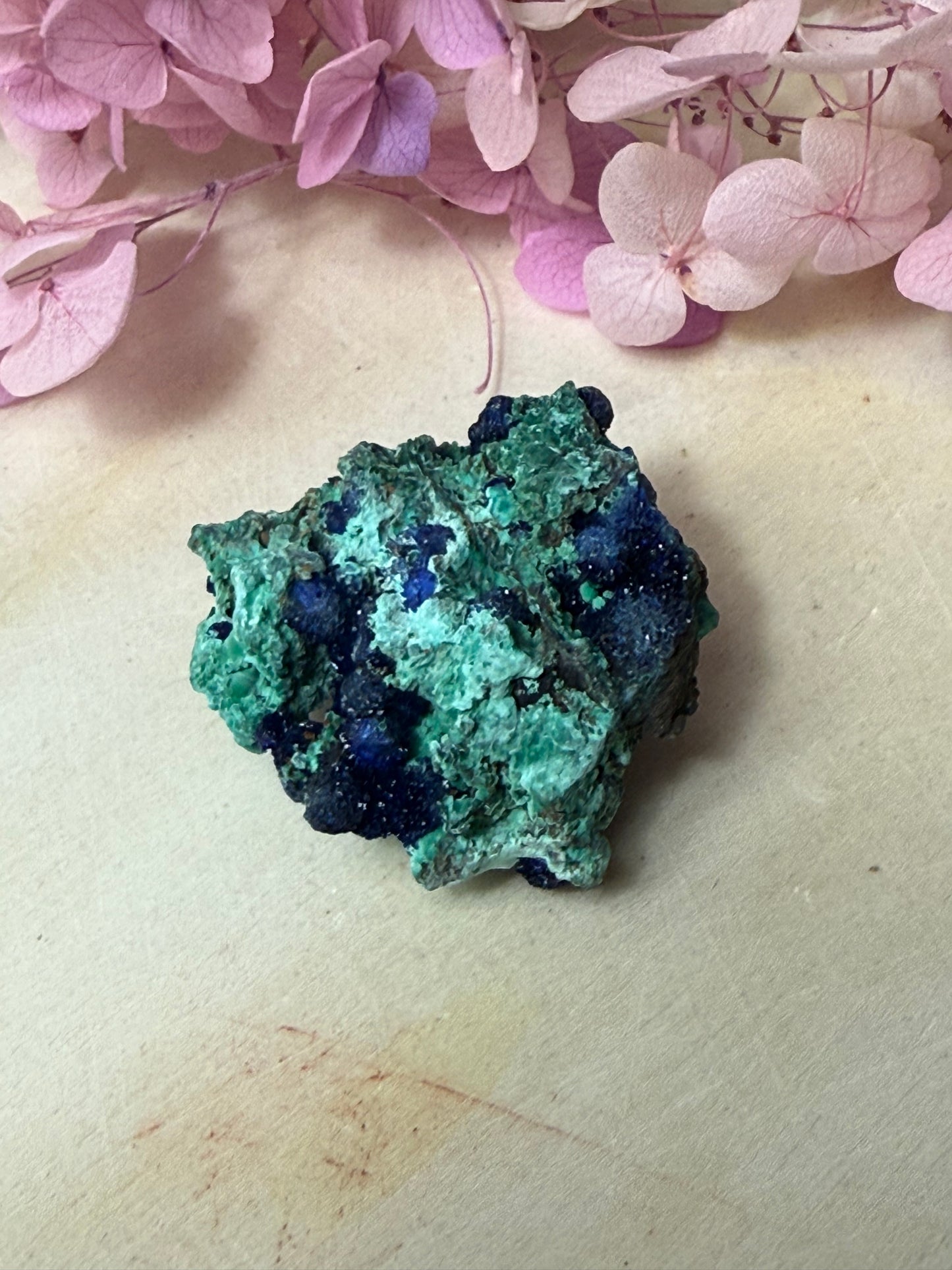 Azurite Specimen Chunk with Malachite