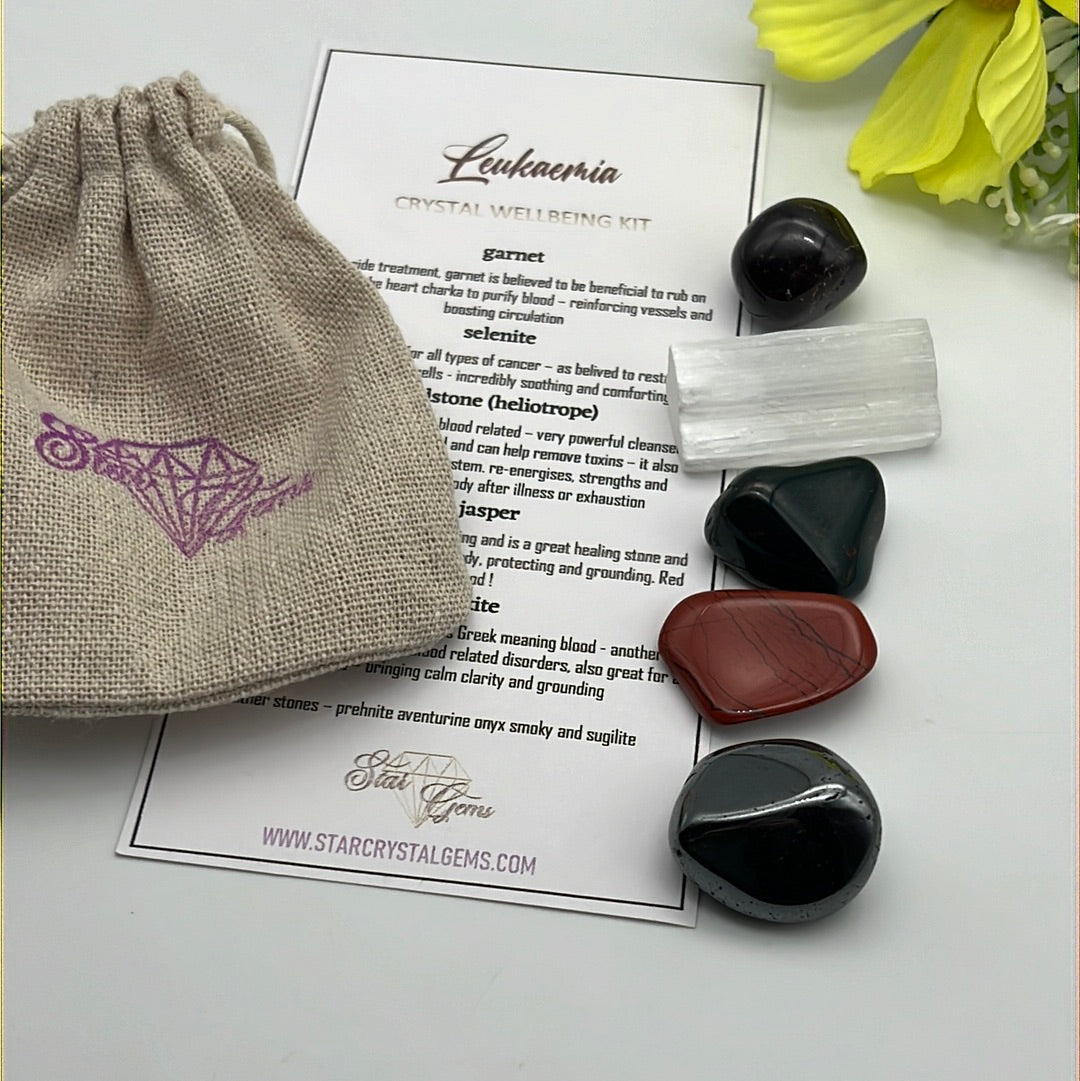 Starcrystalgems - Leukaemia Cancer Support - Tumblestone Kit