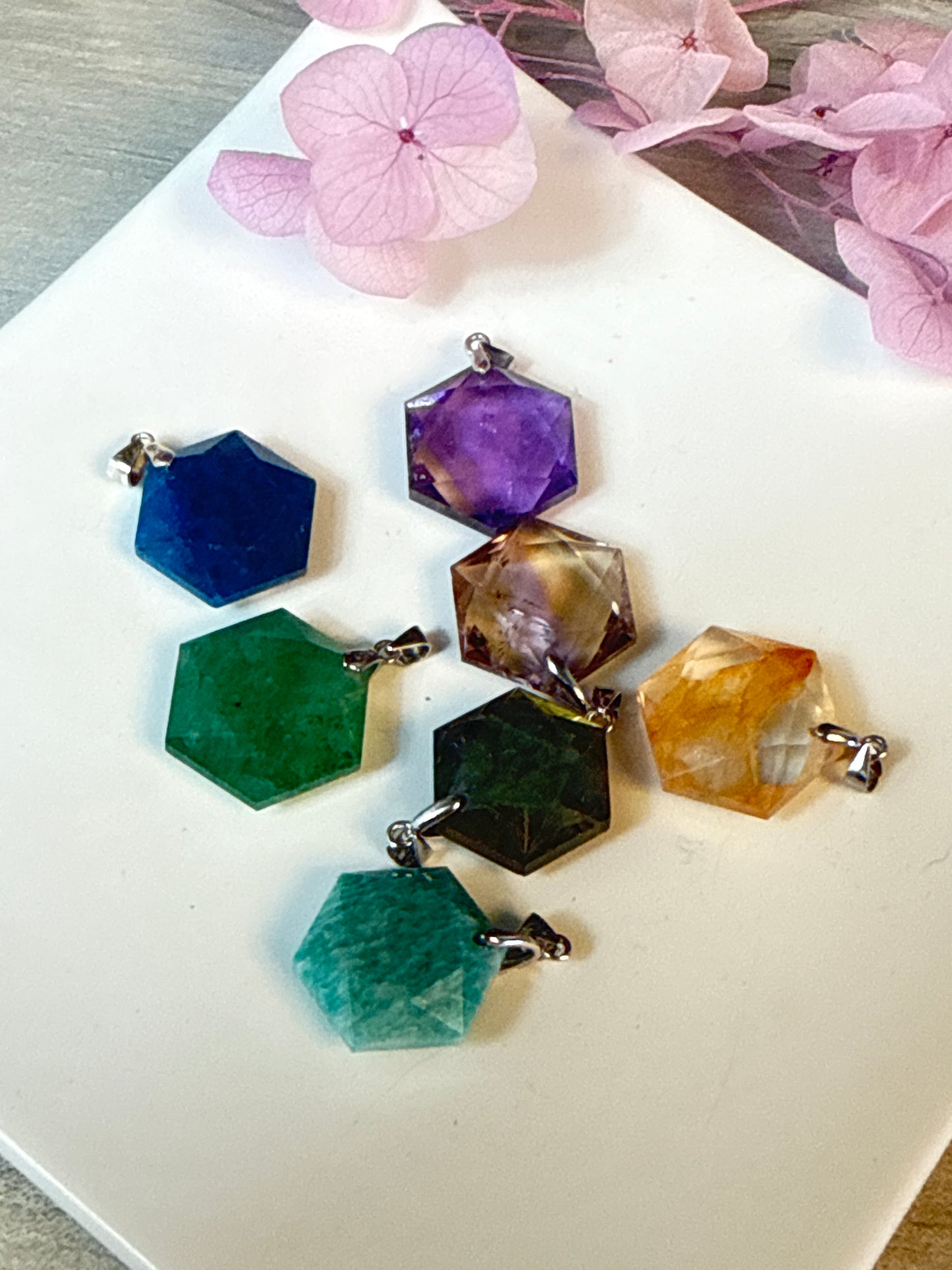 Hexagon / Star of David Sterling Pendant