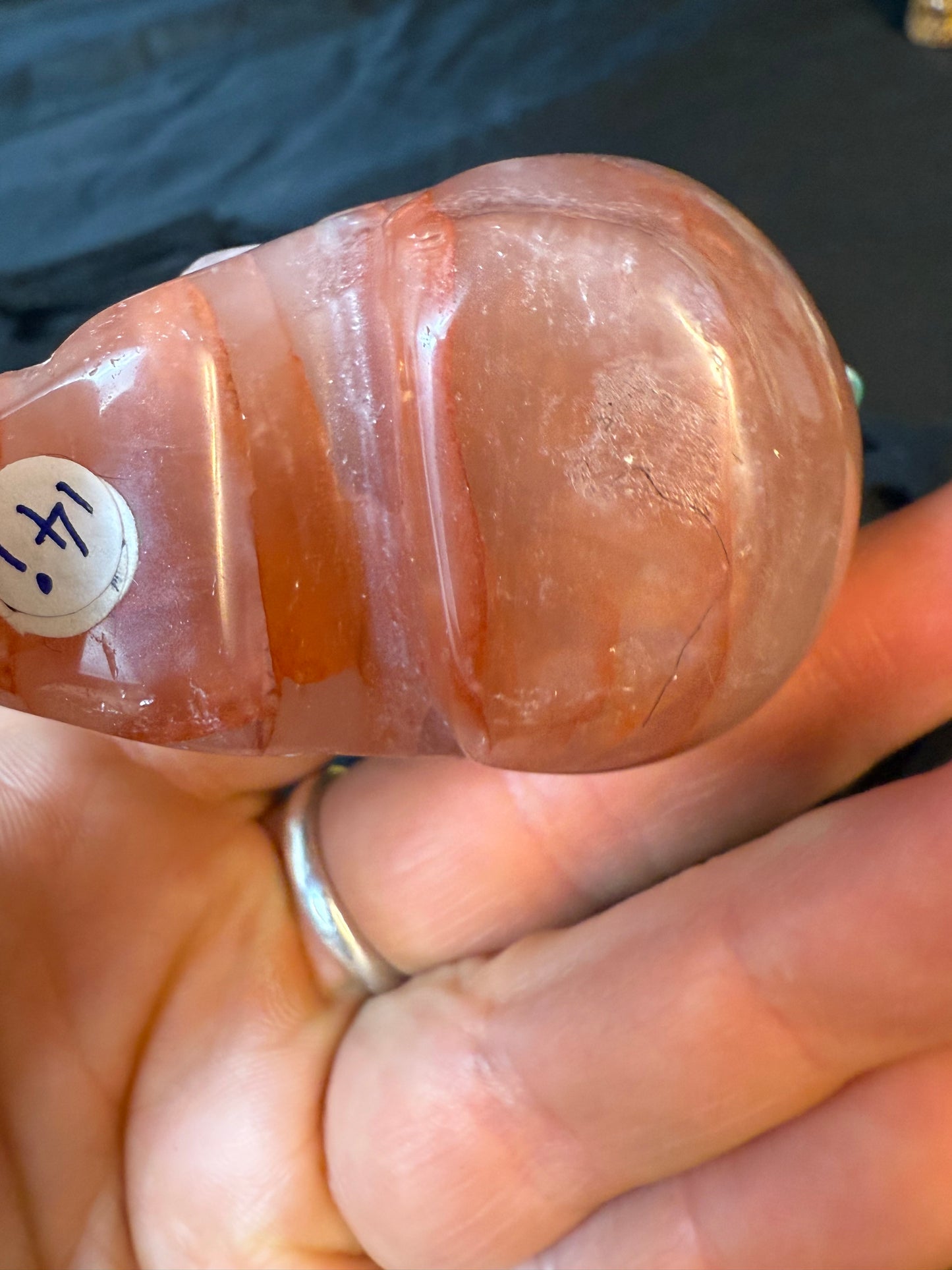Fire Quartz Skull
