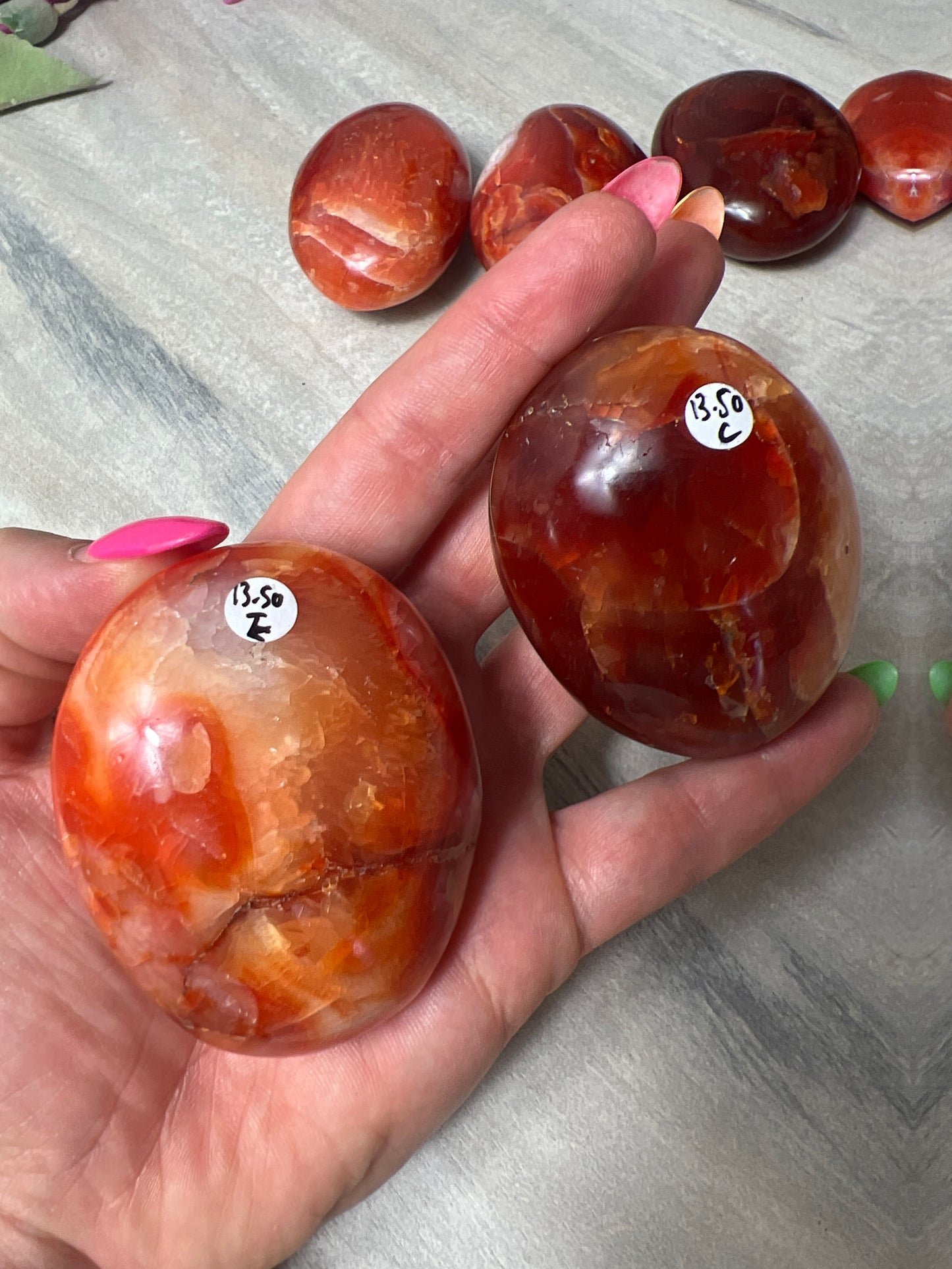 Stunning Large Carnelian Palm