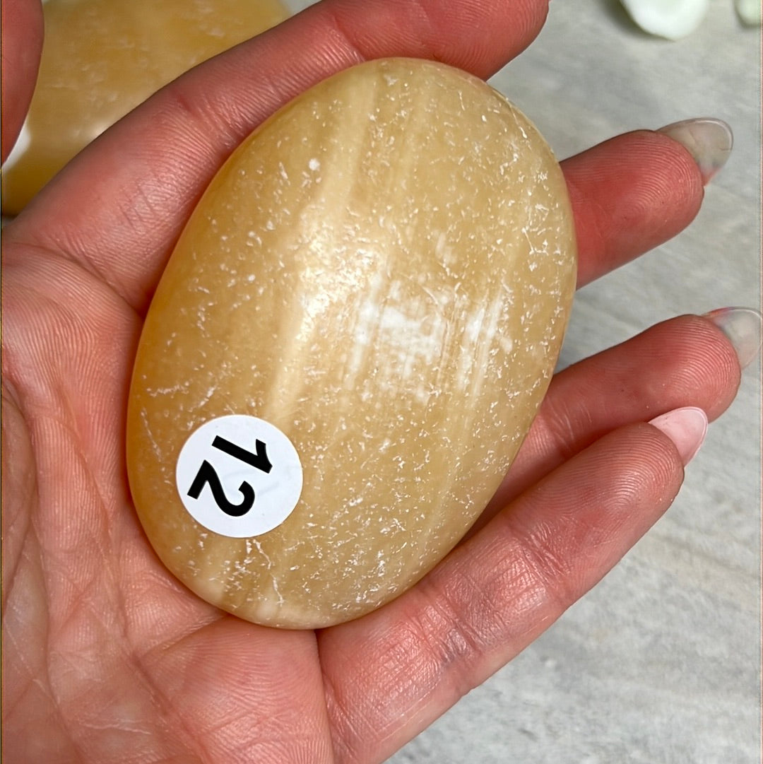 Large Orange Calcite Palm