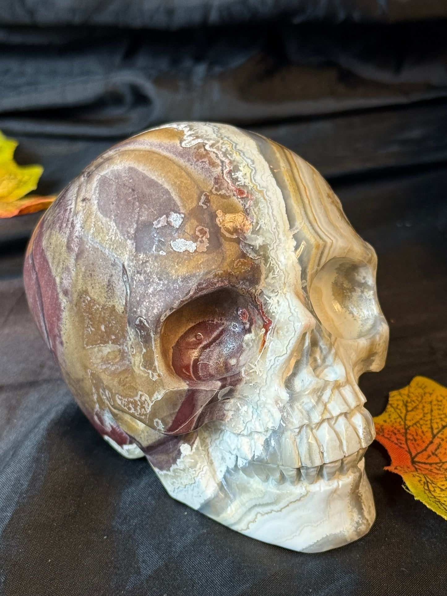 Mexican Agate Skull