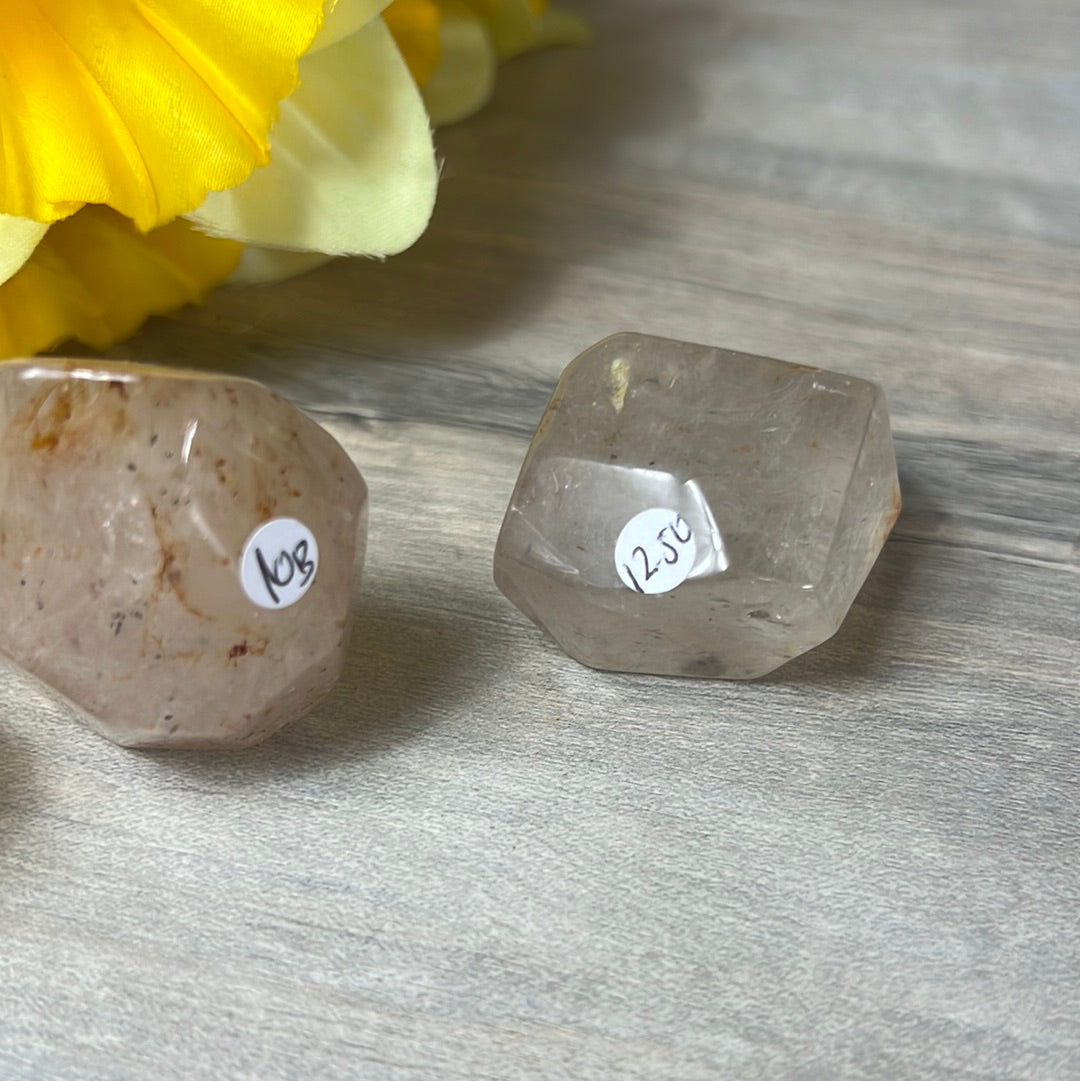 Pyrite in Quartz Freeform Polished Specimen