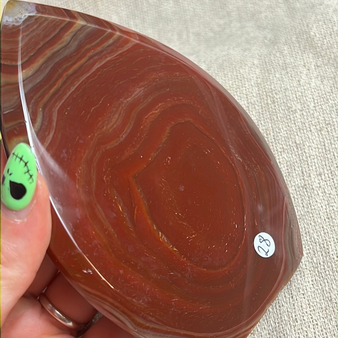 Carnelian Freeform Flame