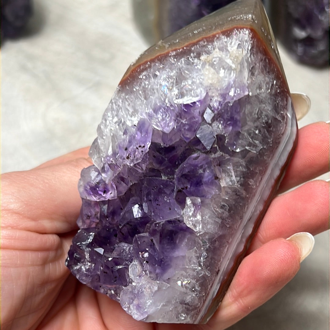 A Amethyst Agate Tower Points