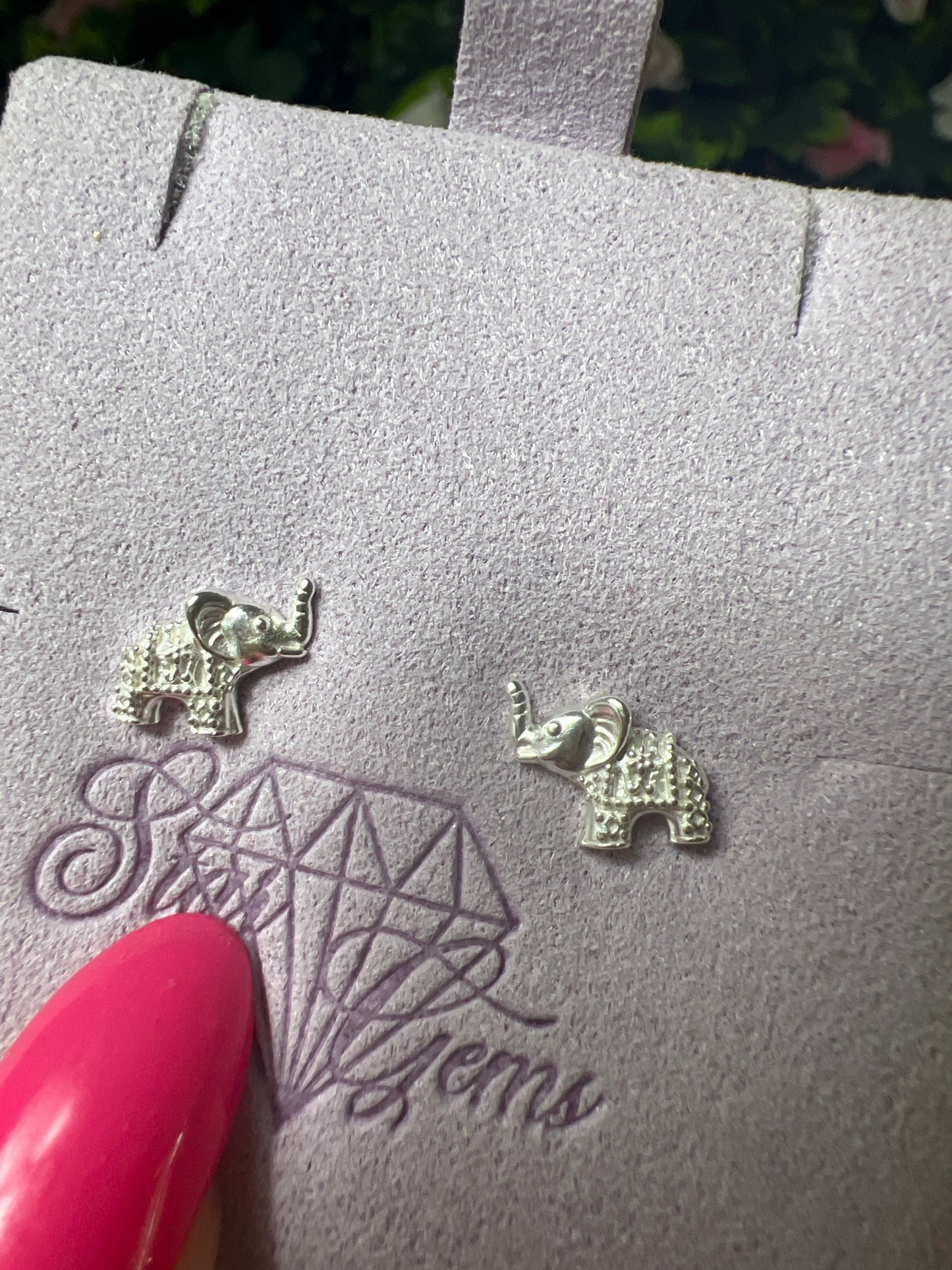 Elephant Studs Sterling Earrings