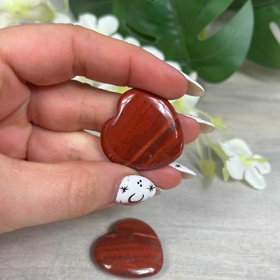 Red Jasper Heart