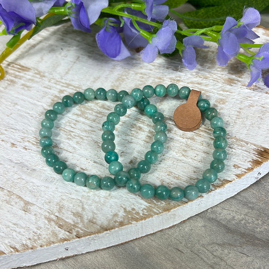 Amazonite Bead Bracelet - A Grade