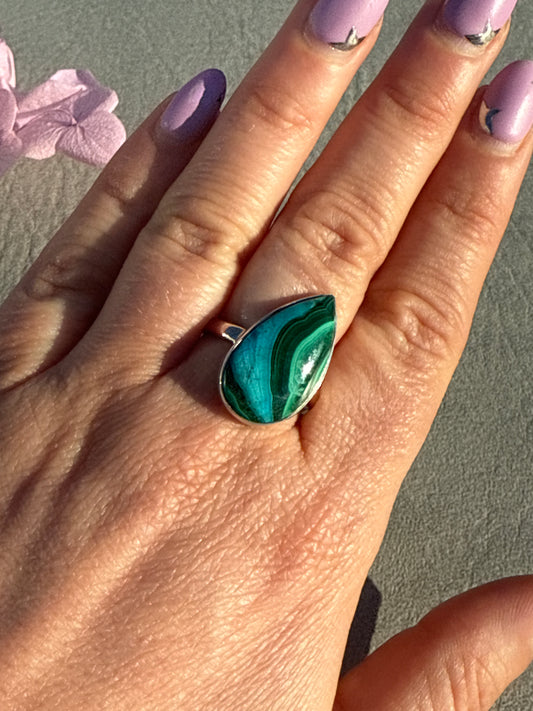 Malacholla 925 Silver Ring - Size W