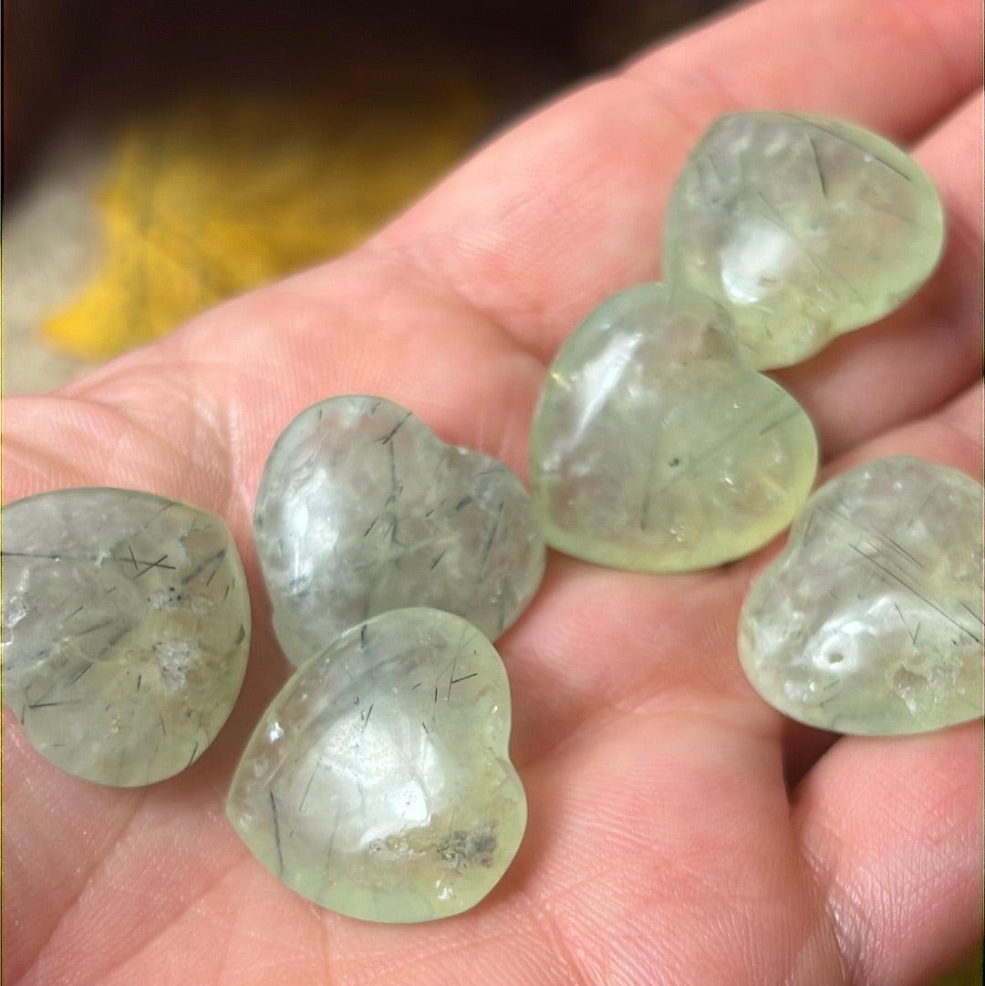 Prehnite & Epidote Heart