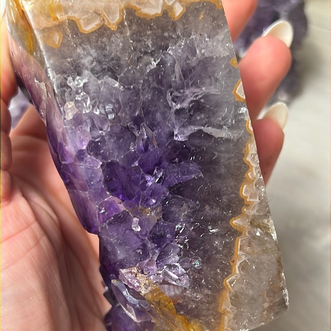 A Amethyst Agate Tower Points