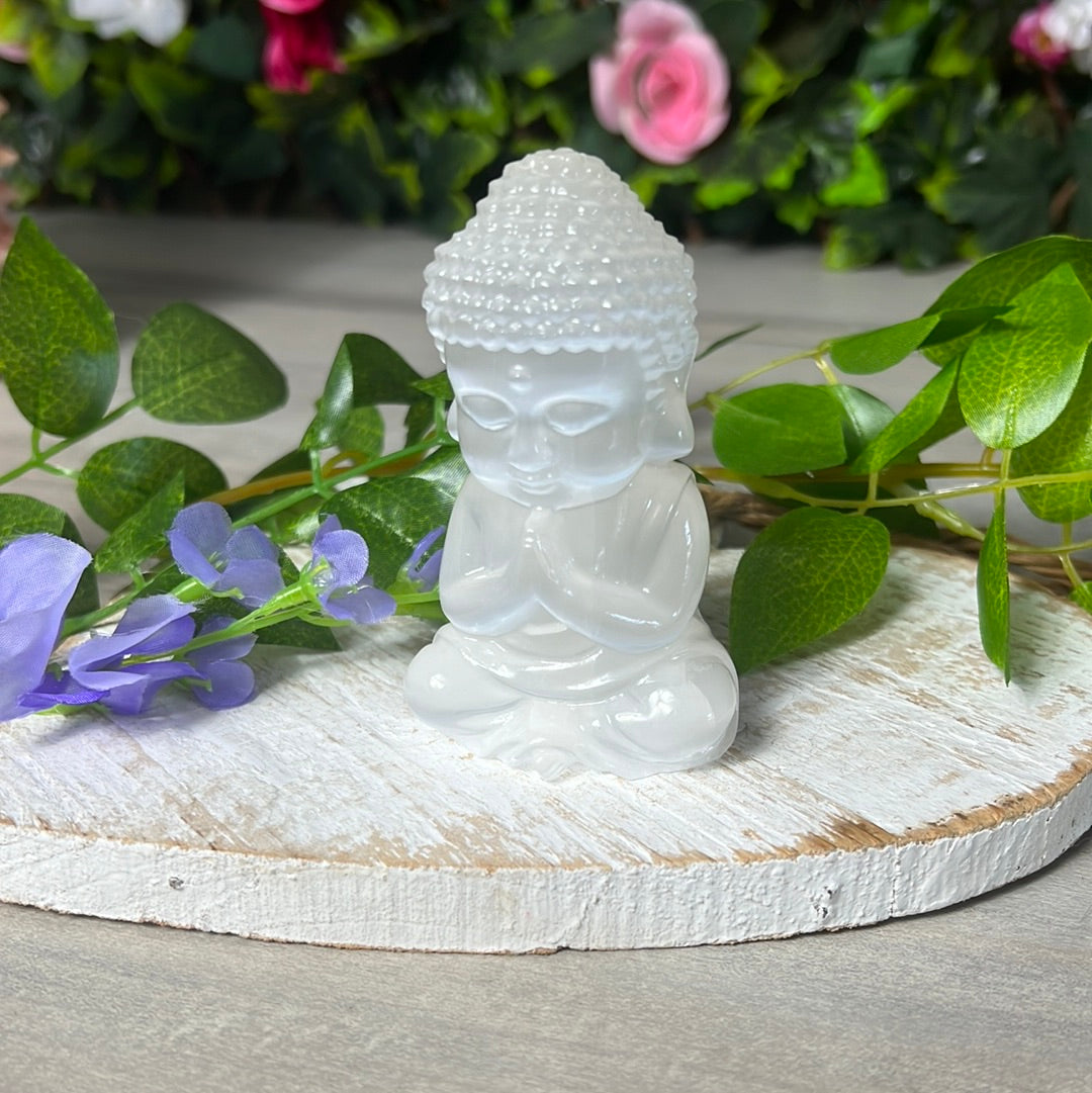 Selenite Buddha